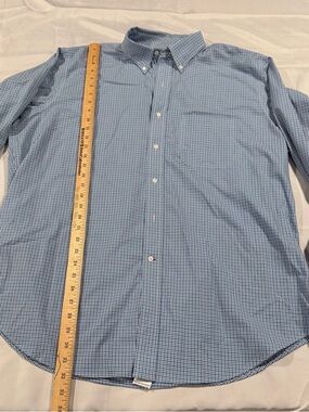 Berkeley Jensen Men's Blue Micro-Check Button-Down Shirt